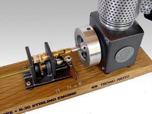 stirling engine gear system